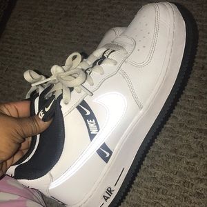 Nike white and black forces